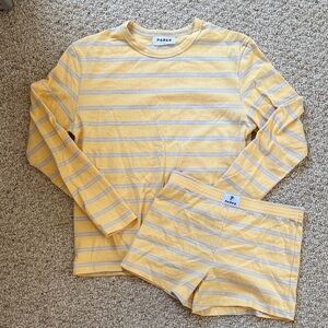 Parke Birthday Stripes Set — Long Sleeve Top and Shorts